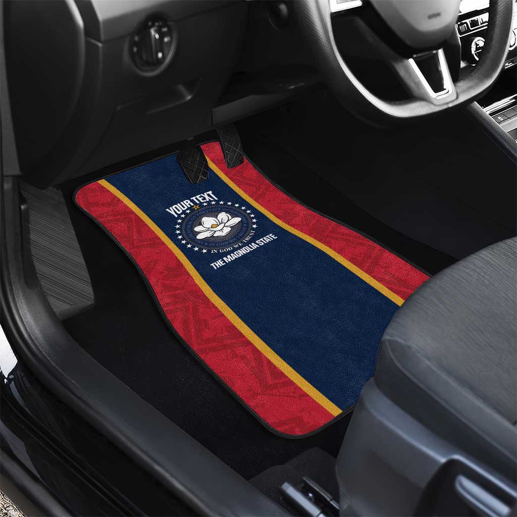 United States Mississippi Car Mats Magnolia State Flag Style