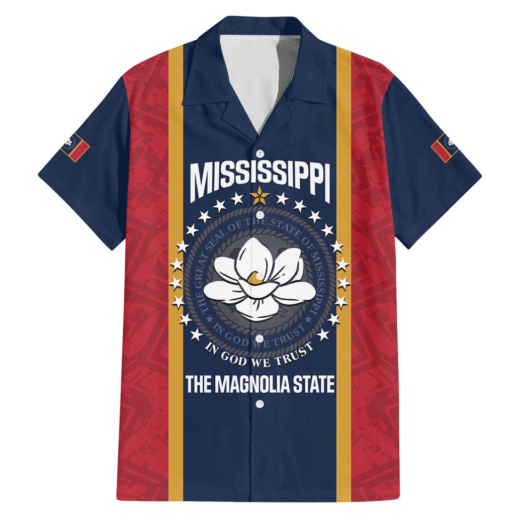 United States Mississippi Family Matching Mermaid Dress and Hawaiian Shirt Magnolia State Flag Style