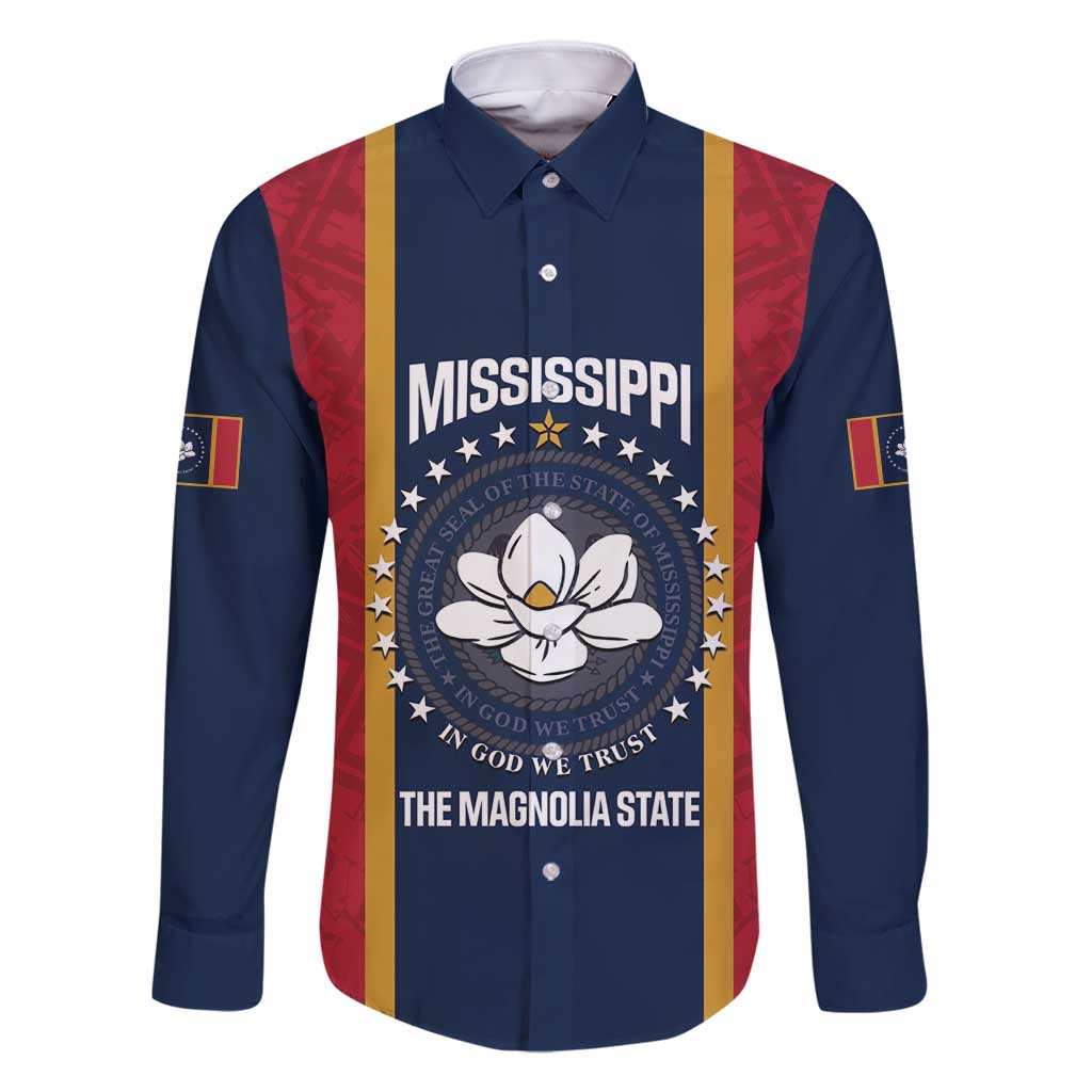 United States Mississippi Family Matching Mermaid Dress and Hawaiian Shirt Magnolia State Flag Style