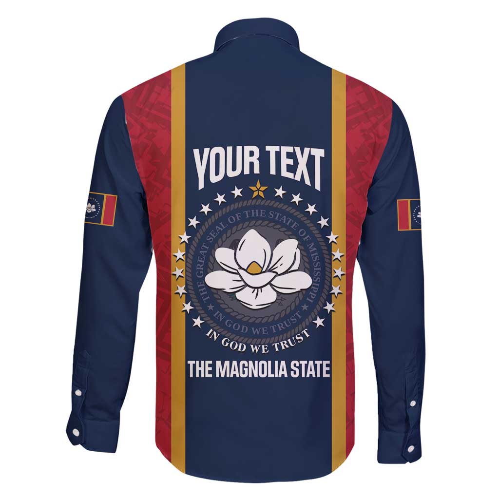 United States Mississippi Family Matching Short Sleeve Bodycon Dress and Hawaiian Shirt Magnolia State Flag Style