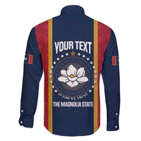 United States Mississippi Family Matching Short Sleeve Bodycon Dress and Hawaiian Shirt Magnolia State Flag Style