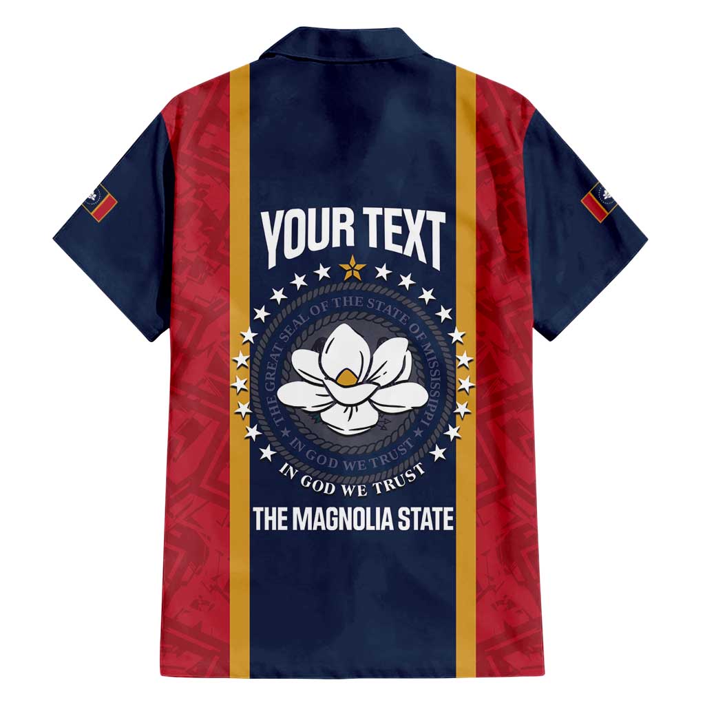 United States Mississippi Hawaiian Shirt Magnolia State Flag Style