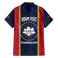 United States Mississippi Hawaiian Shirt Magnolia State Flag Style