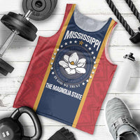 United States Mississippi Men Tank Top Magnolia State Flag Style