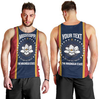 United States Mississippi Men Tank Top Magnolia State Flag Style