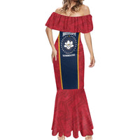 United States Mississippi Mermaid Dress Magnolia State Flag Style