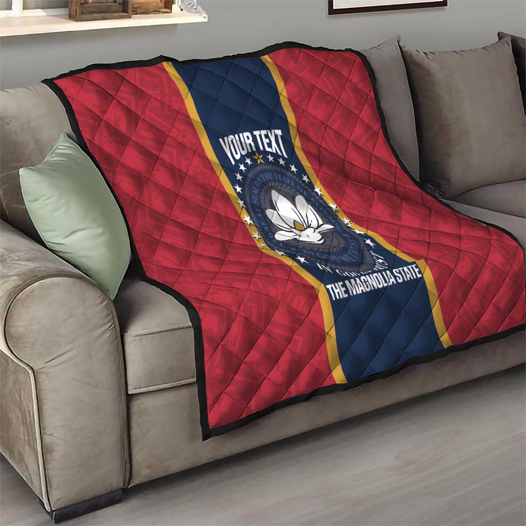 United States Mississippi Quilt Magnolia State Flag Style