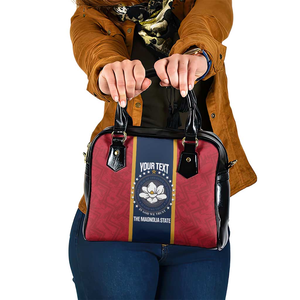 United States Mississippi Shoulder Handbag Magnolia State Flag Style