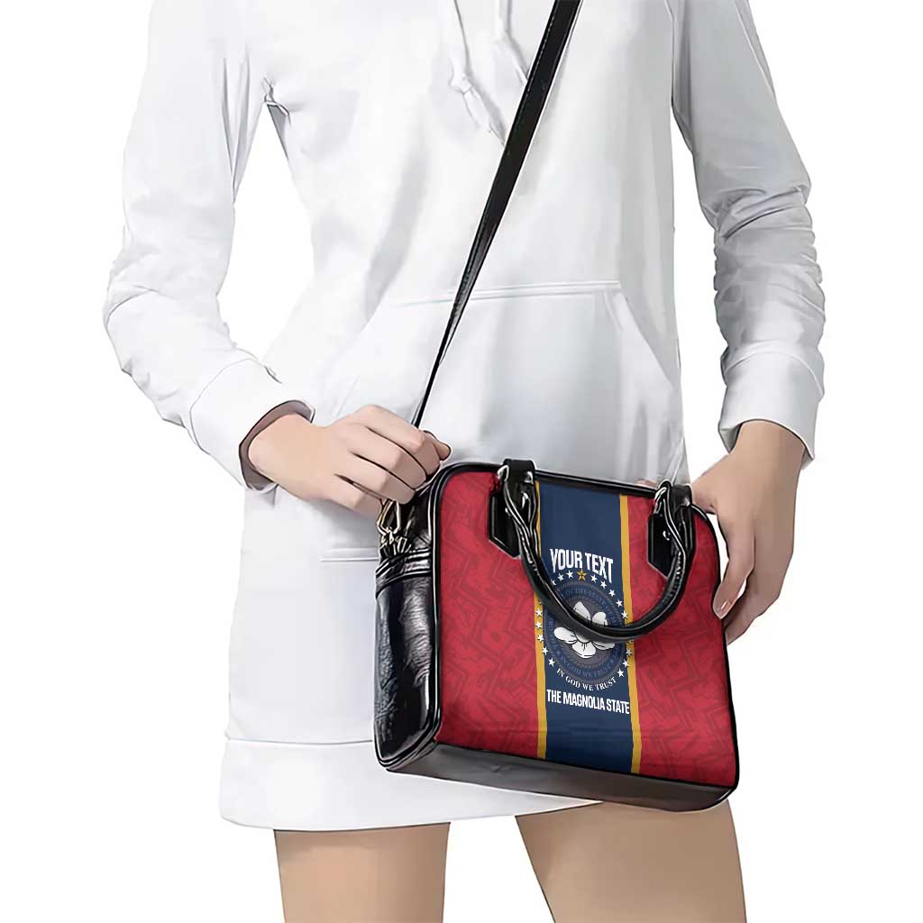United States Mississippi Shoulder Handbag Magnolia State Flag Style