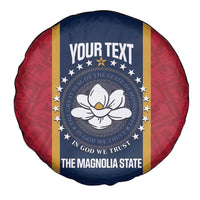 United States Mississippi Spare Tire Cover Magnolia State Flag Style