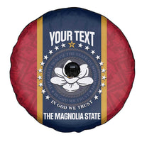 United States Mississippi Spare Tire Cover Magnolia State Flag Style