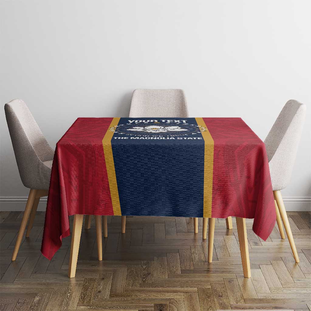 United States Mississippi Tablecloth Magnolia State Flag Style