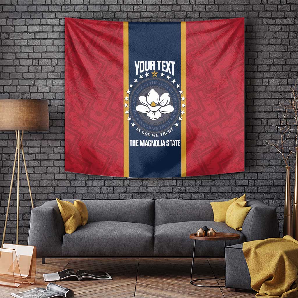 United States Mississippi Tapestry Magnolia State Flag Style