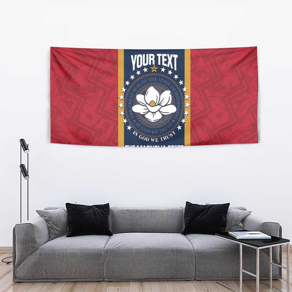 United States Mississippi Tapestry Magnolia State Flag Style