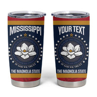United States Mississippi Tumbler Cup Magnolia State Flag Style