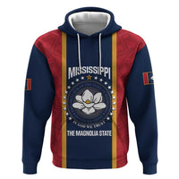 United States Mississippi Zip Hoodie Magnolia State Flag Style