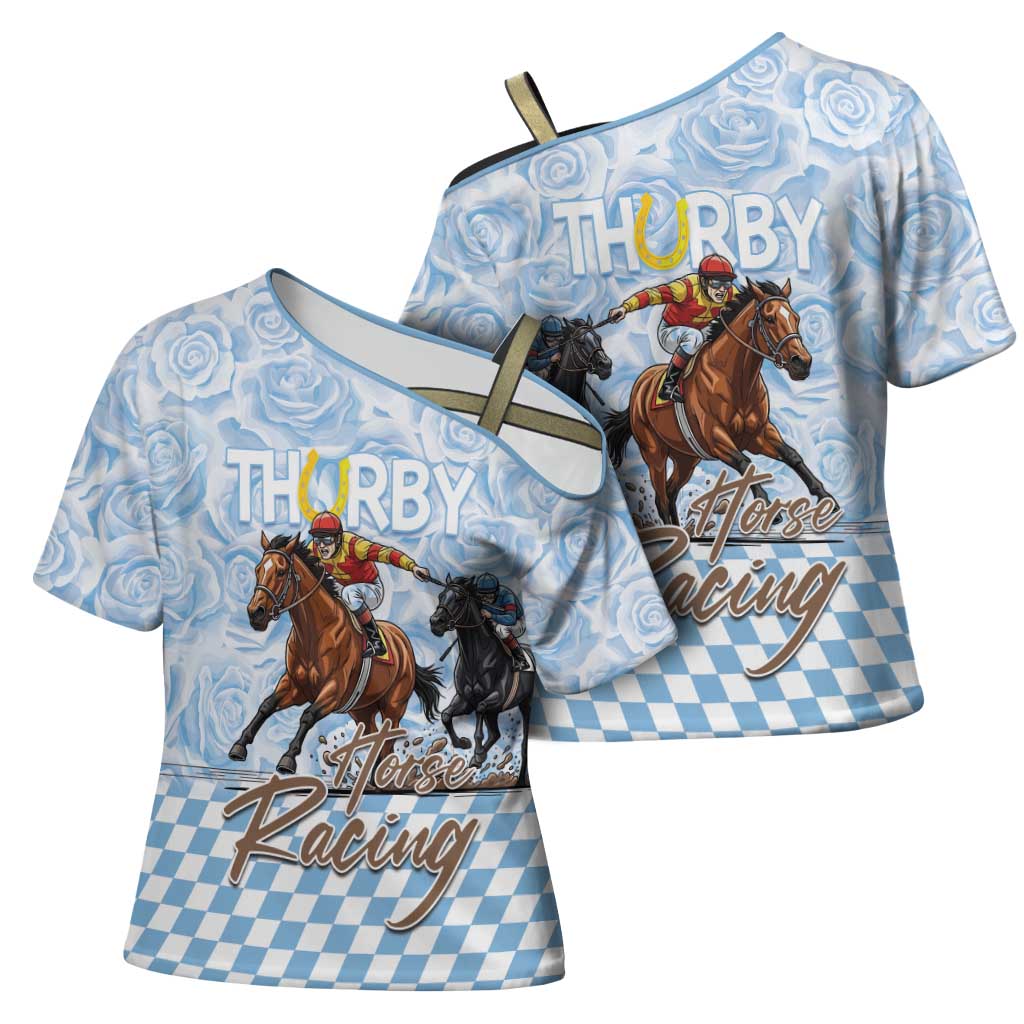 Kentucky Horse Racing Thurby Cross Shoulder Shirt