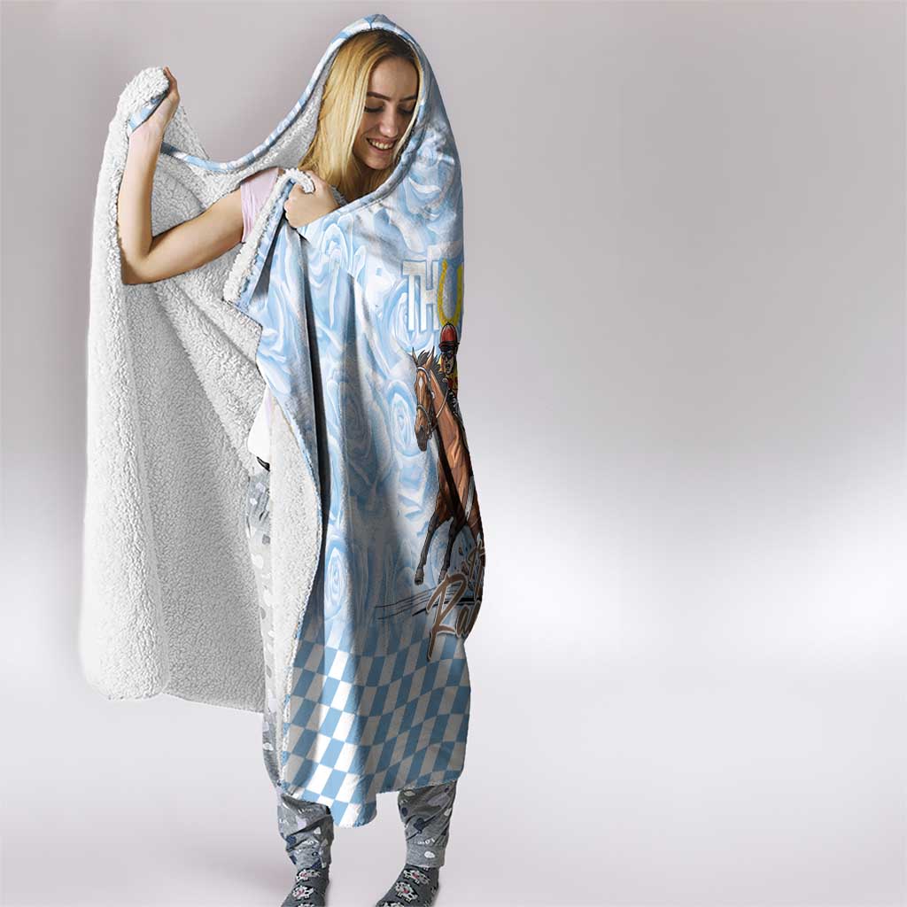 Kentucky Horse Racing Thurby Hooded Blanket
