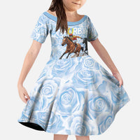 Kentucky Horse Racing Thurby Kid Short Sleeve Dress