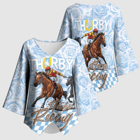 Kentucky Horse Racing Thurby Kimono Sleeve Blouse