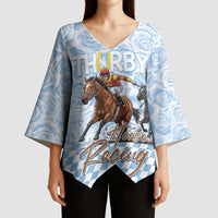 Kentucky Horse Racing Thurby Kimono Sleeve Blouse
