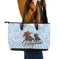 Kentucky Horse Racing Thurby Leather Tote Bag