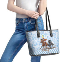 Kentucky Horse Racing Thurby Leather Tote Bag