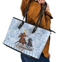 Kentucky Horse Racing Thurby Leather Tote Bag