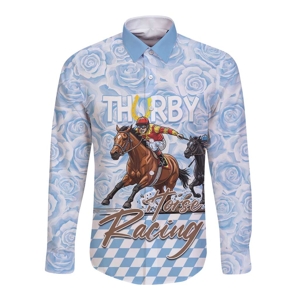 Kentucky Horse Racing Thurby Long Sleeve Button Shirt