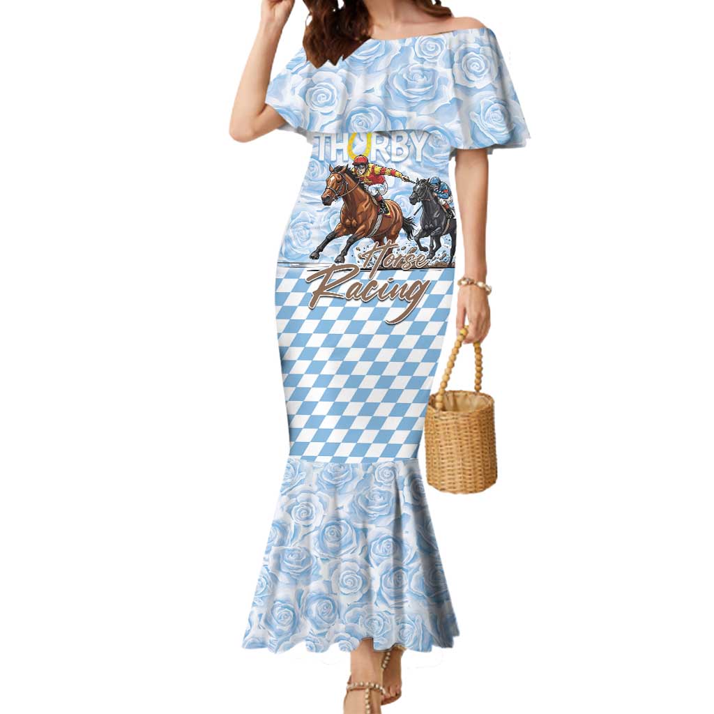 Kentucky Horse Racing Thurby Mermaid Dress