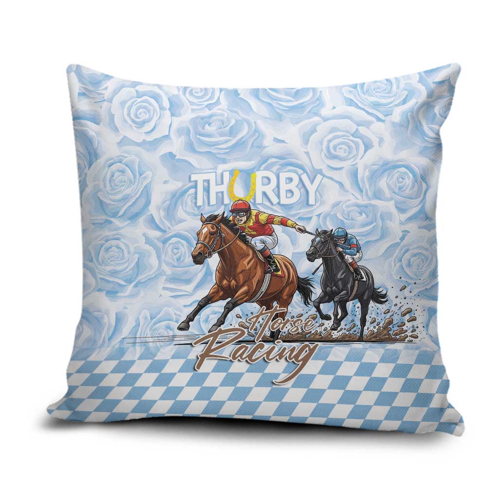 Kentucky Horse Racing Thurby Pillow Cover