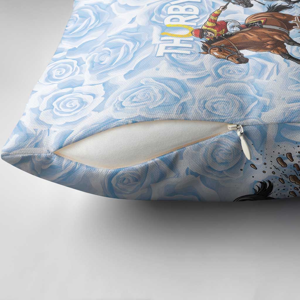 Kentucky Horse Racing Thurby Pillow Cover