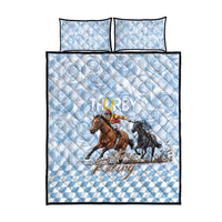 Kentucky Horse Racing Thurby Quilt Bed Set