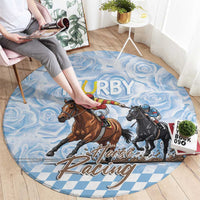 Kentucky Horse Racing Thurby Round Carpet