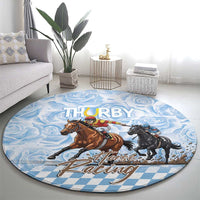 Kentucky Horse Racing Thurby Round Carpet