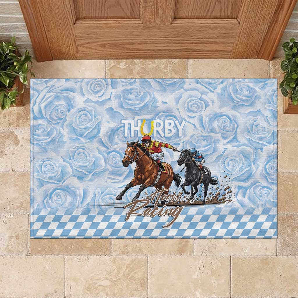Kentucky Horse Racing Thurby Rubber Doormat
