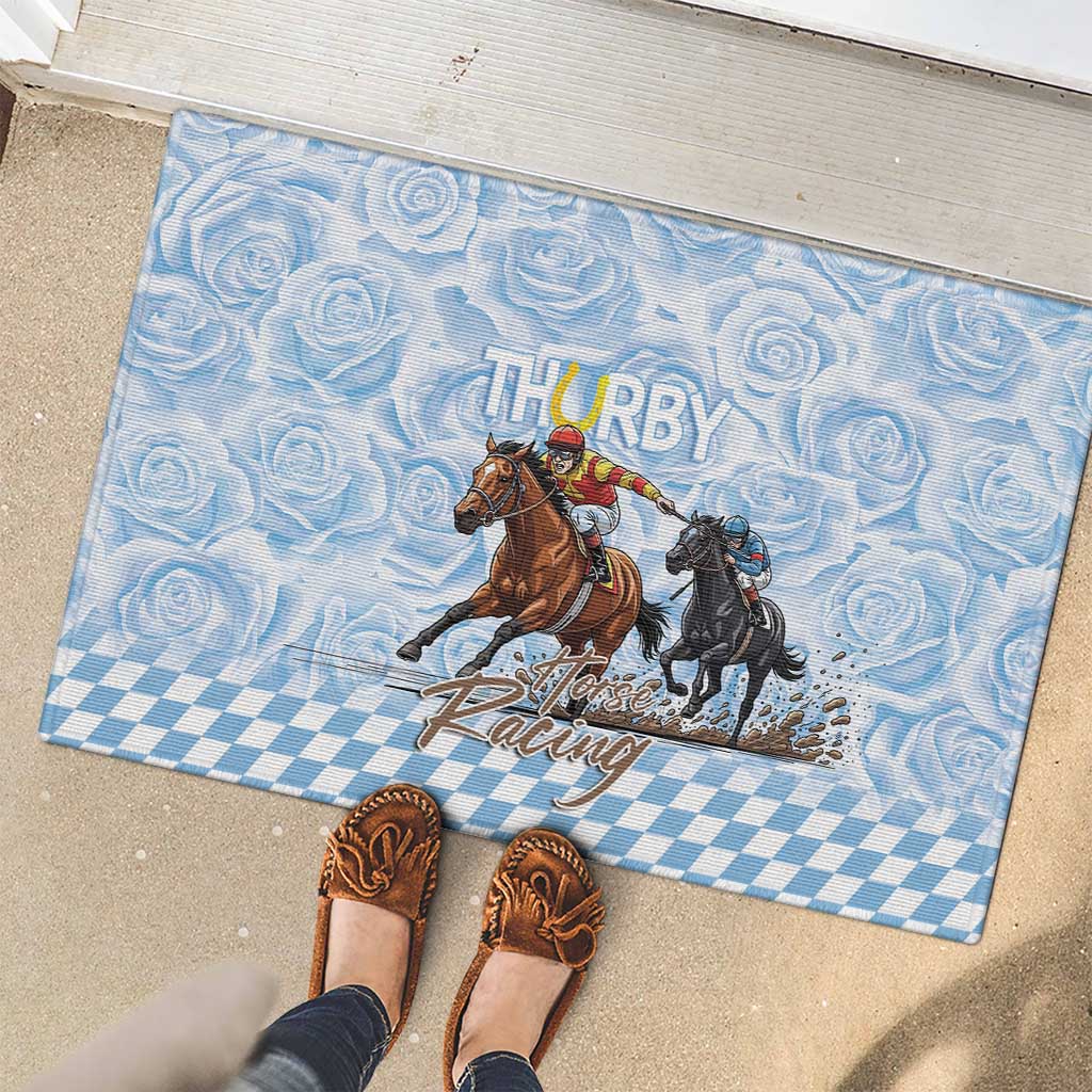 Kentucky Horse Racing Thurby Rubber Doormat