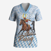 Kentucky Horse Racing Thurby Scrub Top