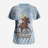 Kentucky Horse Racing Thurby Scrub Top
