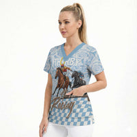 Kentucky Horse Racing Thurby Scrub Top