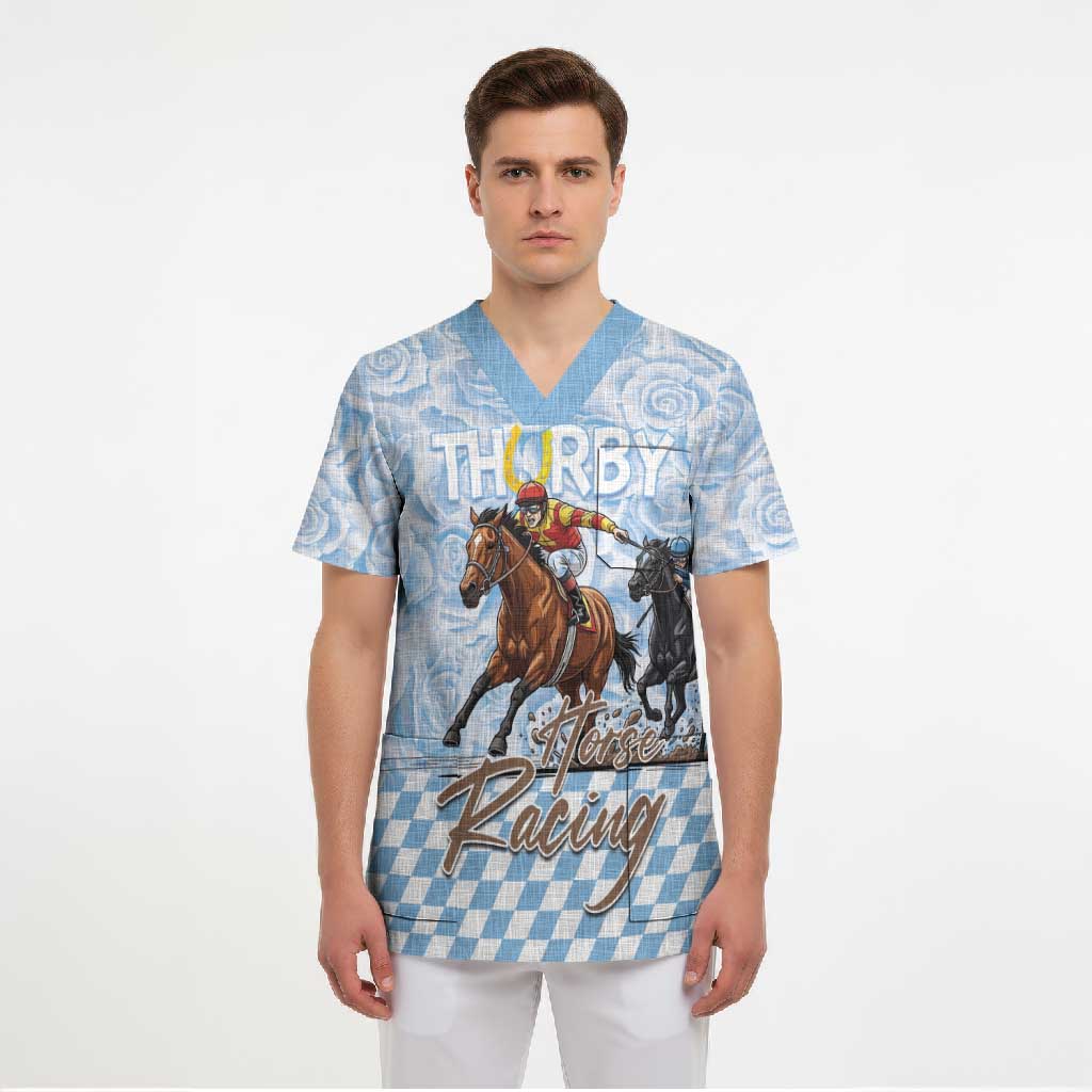 Kentucky Horse Racing Thurby Scrub Top