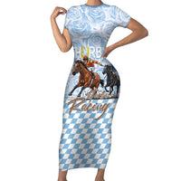 Kentucky Horse Racing Thurby Short Sleeve Bodycon Dress
