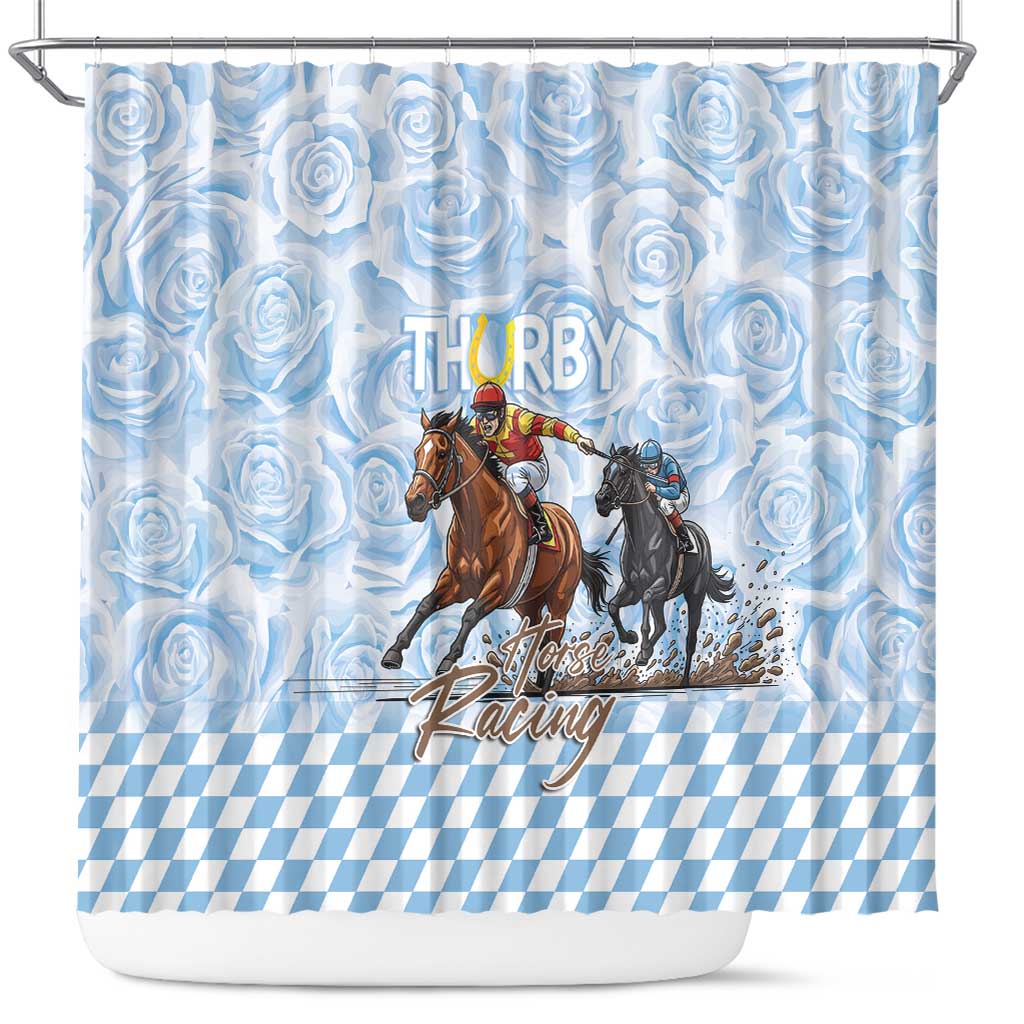 Kentucky Horse Racing Thurby Shower Curtain