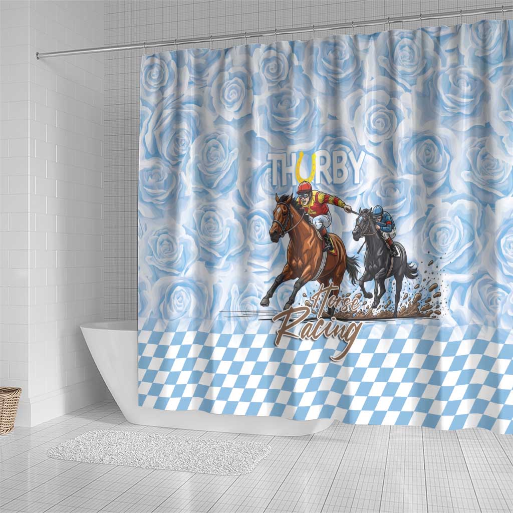 Kentucky Horse Racing Thurby Shower Curtain