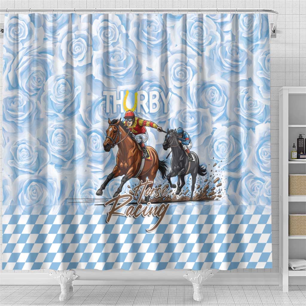 Kentucky Horse Racing Thurby Shower Curtain