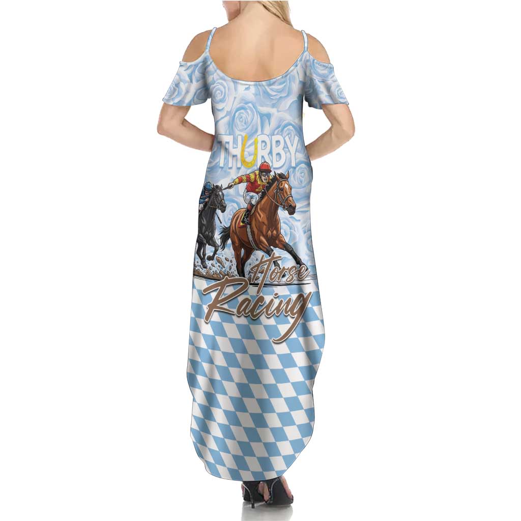 Kentucky Horse Racing Thurby Summer Maxi Dress