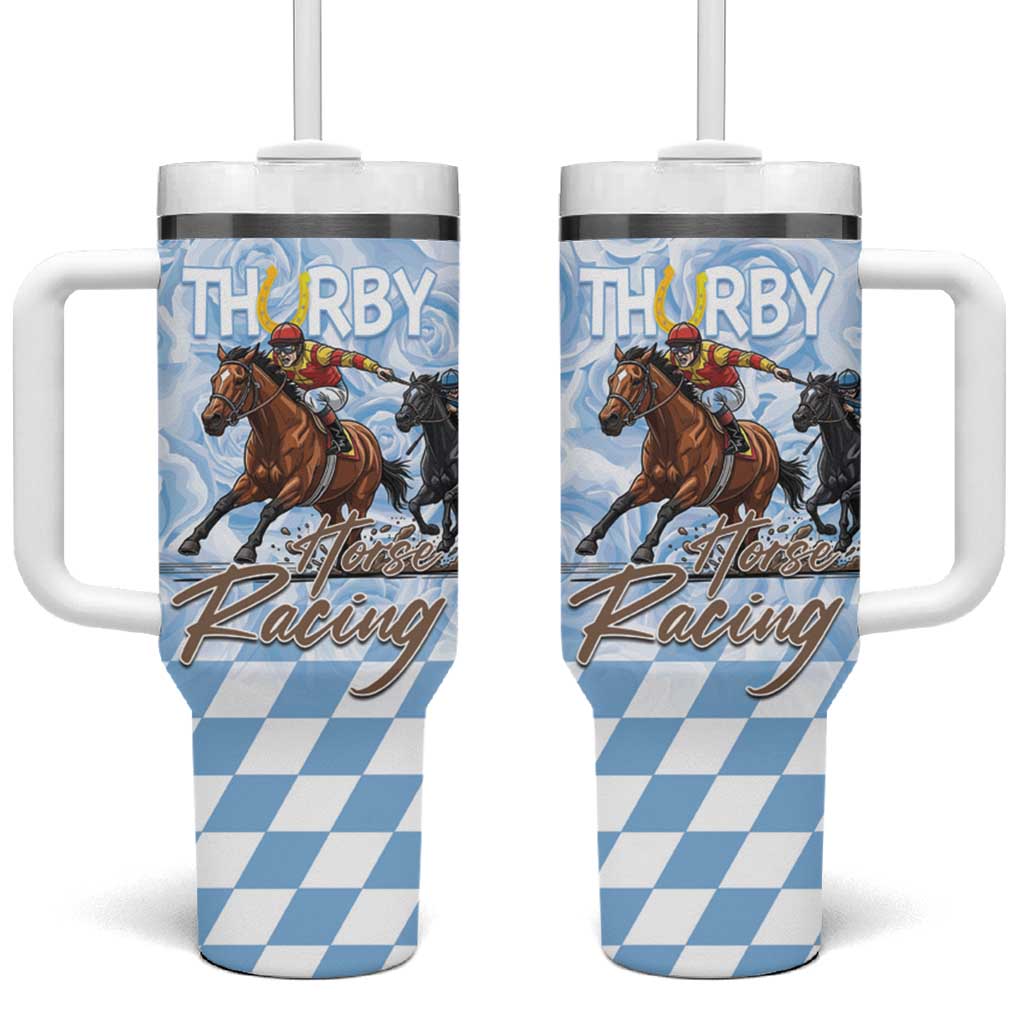 Kentucky Horse Racing Thurby Tumbler With Handle