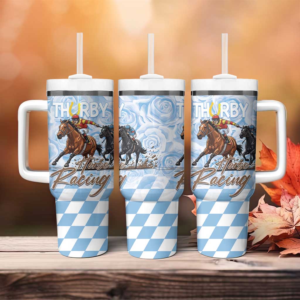 Kentucky Horse Racing Thurby Tumbler With Handle