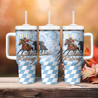 Kentucky Horse Racing Thurby Tumbler With Handle