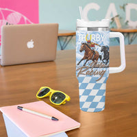 Kentucky Horse Racing Thurby Tumbler With Handle